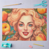 Papier Mousseline Papier Découpage Femme Peachy Keen (Artisanat)