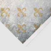 Papier Mousseline Papier Découpage Fleur De Lis Tan (Détail)