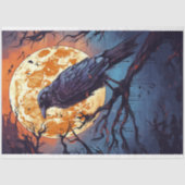 Papier Mousseline Papier Découpage Halloween Raven 2 (Recto)