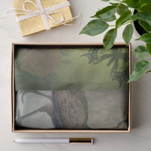 Papier Mousseline Papier Découpage Peacock (Cadeau)