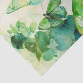 Papier Mousseline Papier découpé au CIEL VERT (Détail)