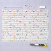 Papier Mousseline Papier d'emballage de jardin à rayures d'aquarelle (Artisanat)