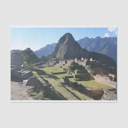 Papier Mousseline Papier d'emballage de Machu Picchu (Recto)