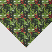 Papier Mousseline Papier d'emballage de Noël de baie de houx (Détail)