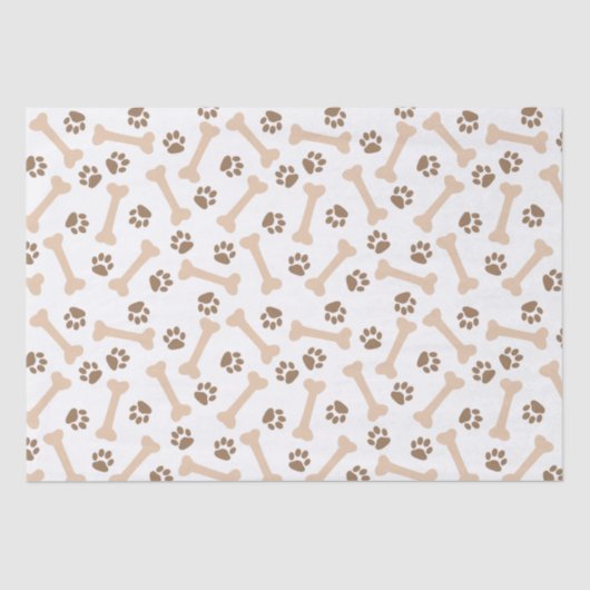 Papier Mousseline Papier d'enrobage de pattes et d'os (Recto)