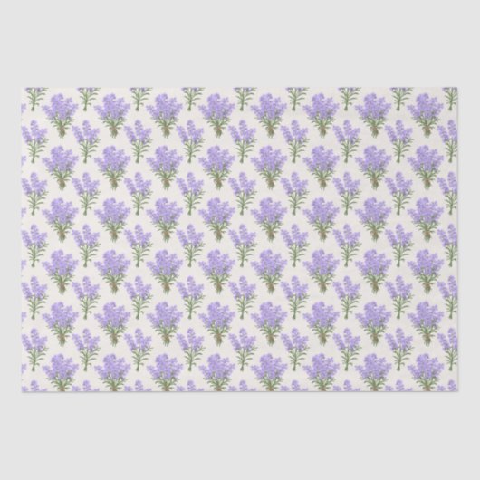 Papier Mousseline Papier d'enrobage Provence Lavender Bunches (Recto)