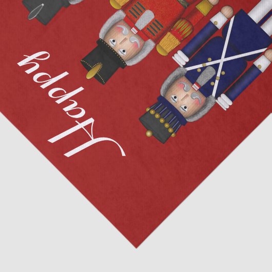 Papier Mousseline Papier d'enrobage trio-rouge-tissu (Détail)