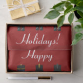 Papier Mousseline Papier d'enrobage trio-rouge-tissu (Cadeau)