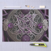 Papier Mousseline Papier d'enveloppement Celtic Rose violet (Artisanat)