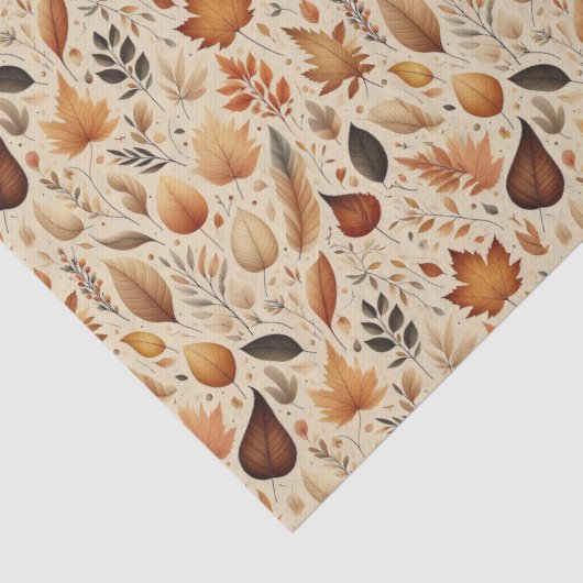 Papier Mousseline Papier d'enveloppement d'automne (Détail)