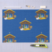 Papier Mousseline Papier d'enveloppement de Noël de Nativité (Artisanat)