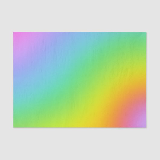 Papier Mousseline Papier d'enveloppement de tissus Rainbow Ombre (Recto)