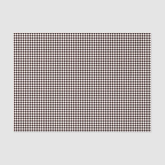 Papier Mousseline Papier d'enveloppement En vichy-noir-Brown-Tissu (Recto)