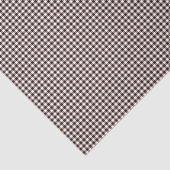 Papier Mousseline Papier d'enveloppement En vichy-noir-Brown-Tissu (Détail)