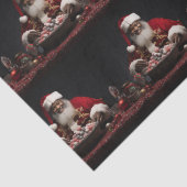 Papier Mousseline Papier d'enveloppement Père Noël Candy Claus (Détail)