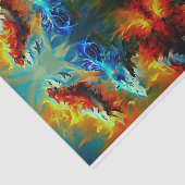 Papier Mousseline papier d'incendie et de papier de glace (Détail)