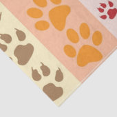 Papier Mousseline papier empreinte de patte (Détail)