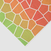 Papier Mousseline papier en mosaïque pastel arc-en-ciel (Détail)