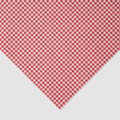 Papier Mousseline PAPIER EN MOUSSE En vichy-TISSU Rouge-Blanc (Détail)