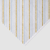 Papier Mousseline Papier en papier tissu rayé bleu Dusty (Détail)