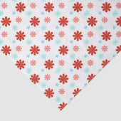 Papier Mousseline Papier en tissu bleu rouge et rose (Détail)