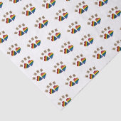 PAPIER MOUSSELINE PAPIER EN TISSU - COURIERS DEUX SUR BLANC (Détail)
