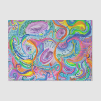 Papier Mousseline Papier en tissu de couleur vive