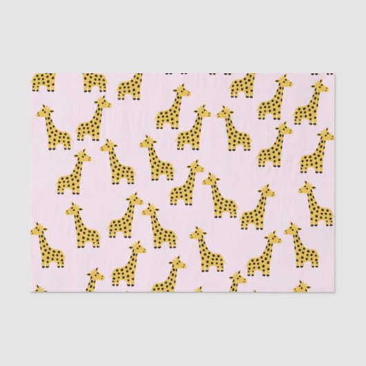 Papier Mousseline Papier en tissu de la Girafe Cute (Recto)