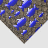 Papier Mousseline Papier en tissu décoratif Poisson (Détail)