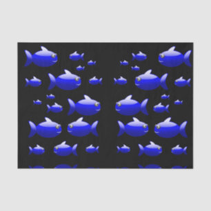 Papier Mousseline Papier en tissu décoratif Poisson