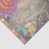 PAPIER MOUSSELINE PAPIER EN TISSU PEINT CAT (Détail)