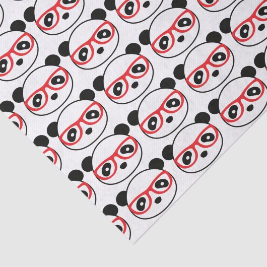 Papier Mousseline Papier enveloppé cadeau Panda (Détail)
