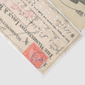 Papier Mousseline Papier éphémère de Decoupage d'éléments de journal (Détail)