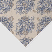 Papier Mousseline Papier Ephémère Motif Vintage baroque (Détail)
