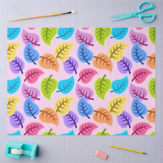 Papier Mousseline papier feuille arc-en-ciel (Artisanat)