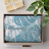 Papier Mousseline papier feuille bleu (Cadeau)