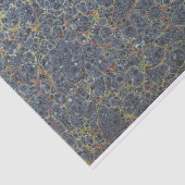 Papier Mousseline Papier fin marbré bleu (Détail)