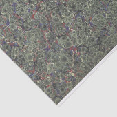 Papier Mousseline Papier fin marbré vert (Détail)