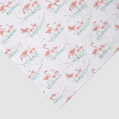 Papier Mousseline Papier Flamant rose Ocean Multi tissu (Détail)