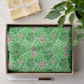 Papier Mousseline Papier floral Jacobean, Emerald et Lime Green (Cadeau)