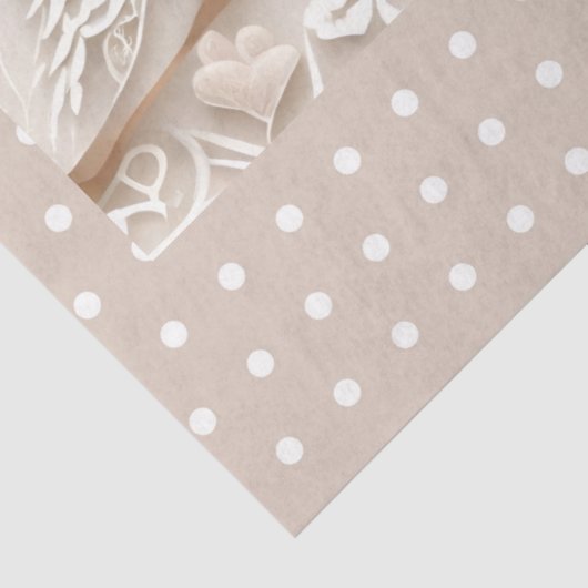 Papier Mousseline Papier mariage inséparable élégant (Détail)