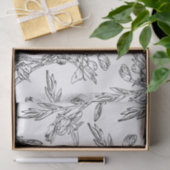 Papier Mousseline Papier motif à dessin floral (Cadeau)