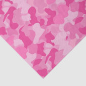 Papier Mousseline Papier motif camo fille rose (Détail)