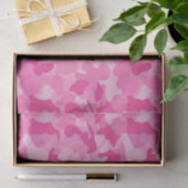 Papier Mousseline Papier motif camo fille rose (Cadeau)