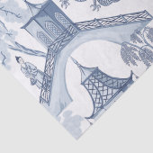 Papier Mousseline Papier Motif chinois bleu et blanc (Détail)