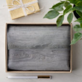 Papier Mousseline papier motif en bois gris (Cadeau)