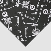 Papier Mousseline Papier motif squelette d'Halloween (Détail)