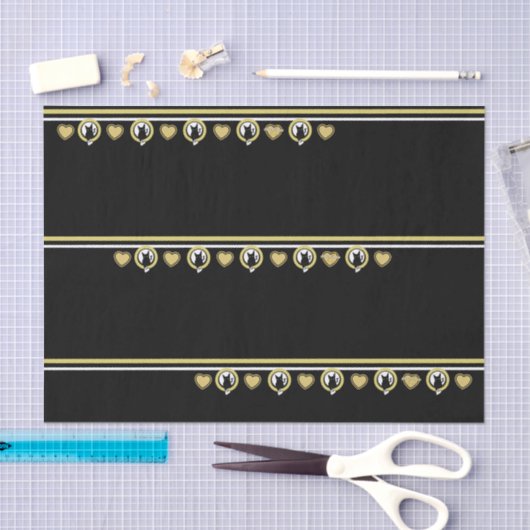 Papier Mousseline Papier mouchoir Love Cat - Adiela Akoo (Artisanat)