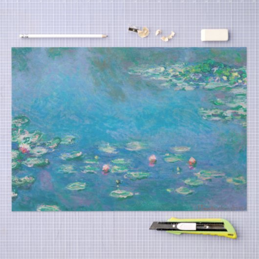 PAPIER MOUSSELINE PAPIER MOUSSELINE: CLAUDE MONET : NÉNUPHAR (Artisanat)