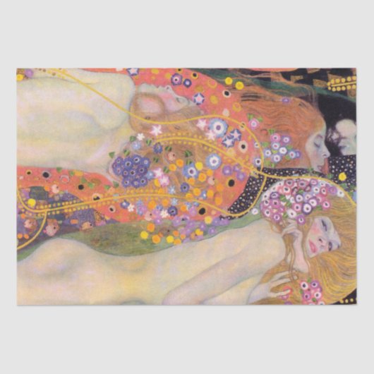 PAPIER MOUSSELINE PAPIER MOUSSELINE: GUSTAV KLIMT : SERPENTS D'EAU I (Recto)